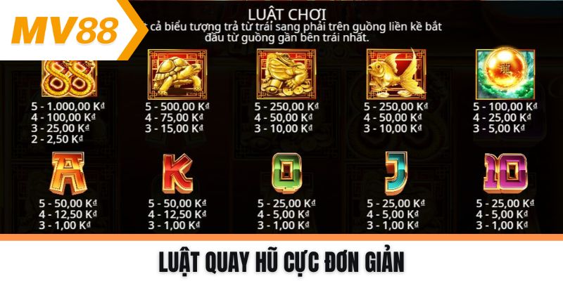 Luật quay hũ cực đơn giản