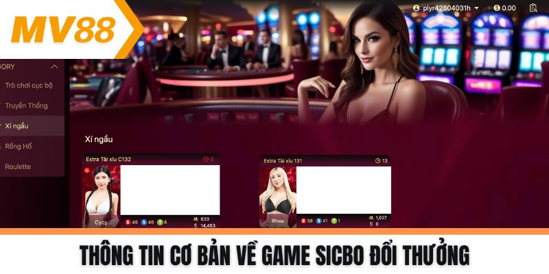 Thông tin cơ bản về game Sicbo đổi thưởng