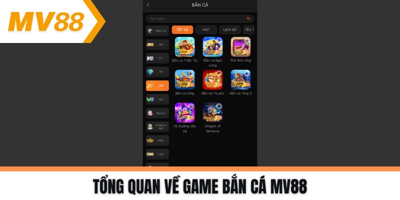 Tổng quan về game Bắn Cá MV88